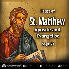 Bible Readings for the Memorial Feast of Saint Matthew, Apostle and evangelist  